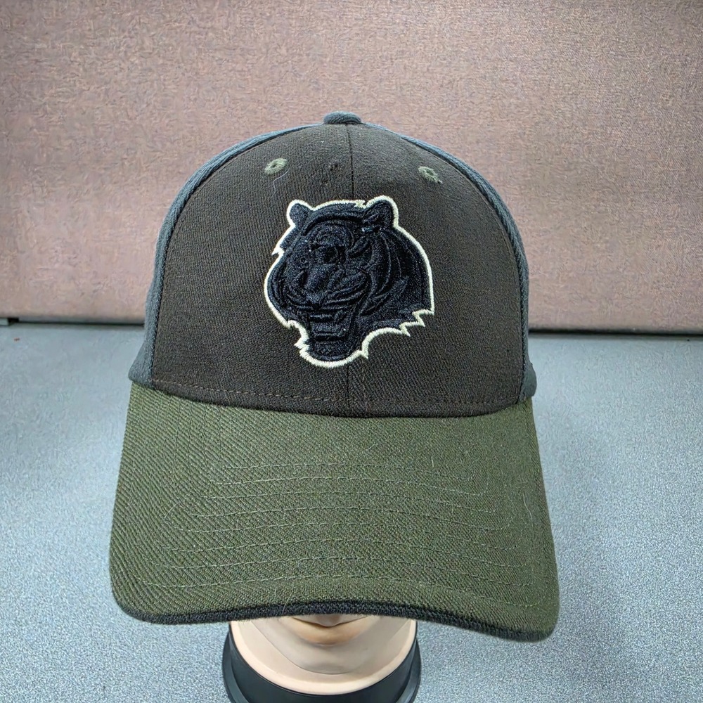 Reebok Cincinnati Bengals NFL Hat Mens L/XL Green Grey Excellent Tiger Head